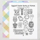 Eggbert Easter bunny and friends! Paper Sheet (Voorkant / Achterkant)