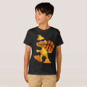 Eggbert The Duck Kinder Cool Basketball T-Shirt (Voorkant volledig)