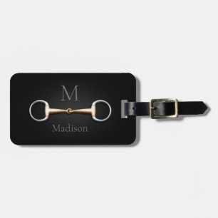 Eggbit Snaffle Bit Monogrammed Euqestrian Bagagelabel