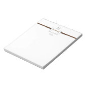 Eggbit Snaffle Bit Monogrammed Euqestrian Notitieblok (Linkerzijde)