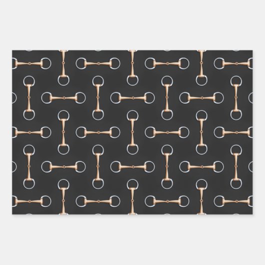 Eggbutt Snaffle Bits Equestrian Inpakpapier Vel (Voorkant 2)