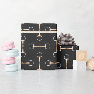 Eggbutt Snaffle Bits Equestrian (op grote schaal) Cadeaupapier