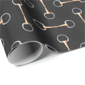 Eggbutt Snaffle Bits Equestrian (op grote schaal) Cadeaupapier (Rol Hoek)