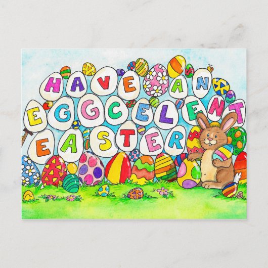 Eggcelent Easter briefkaart van Nicole Janes (Voorkant)