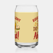Eggcellent Day Ahead Funny Chicken Boerderij Blikvorm Glas (Rechts)