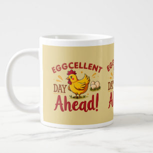 Eggcellent Day Ahead Funny Chicken Boerderij Grote Koffiekop