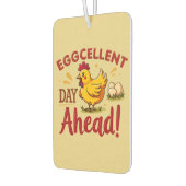 Eggcellent Day Ahead Funny Chicken Boerderij Luchtverfrisser (Links)