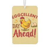 Eggcellent Day Ahead Funny Chicken Boerderij Luchtverfrisser (Achterkant)
