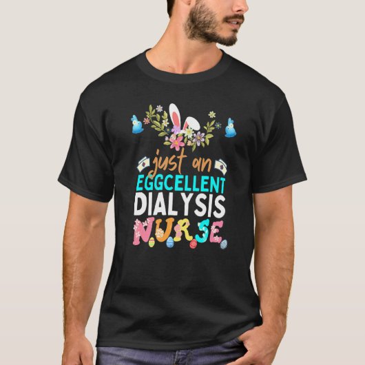 Eggcellent dialyse Neaster Bunny Ears Medica T-shirt (Voorkant)