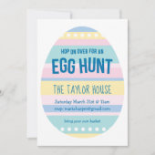 Eggcellent Easter Egg Hunt Invite Kaart (Voorkant)
