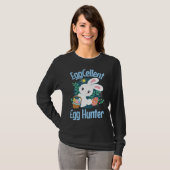 Eggcellent Egg Hunter Cute Easter Bunny Quote Sayi T-shirt (Voorkant volledig)
