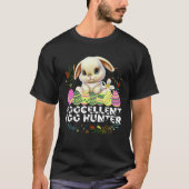 Eggcellent Egg Hunter Easter Bunny Cute Rabbit Bun T-shirt (Voorkant)