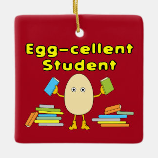 Eggcellent-student Keramisch Ornament