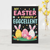 Eggcellent Students Easter Card Kaart (Gele Bloem)
