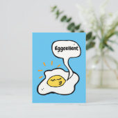 Eggcellent Sunny Side Up Briefkaart (Staand voorkant)