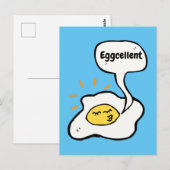 Eggcellent Sunny Side Up Briefkaart (Voorkant / Achterkant)