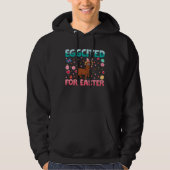 Eggcited For Easter Bunny Goat Rabbit  Kids Hoodie (Voorkant)