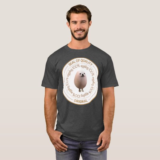 Eggdog seal  100 eggdog Premium T-shirt (Voorkant volledig)
