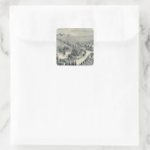 Eggers Vineyard, Fresno Vierkante Sticker (Tas)
