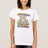 Egghausted But Still Hopping Funny Easter Bunny T-shirt (Voorkant)