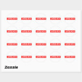 Egghead Stamp Ronde Sticker (Vel)