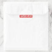 Egghead Stamp Ronde Sticker (Tas)