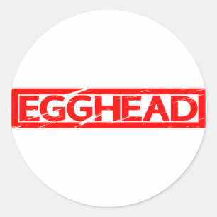 Egghead Stamp Ronde Sticker