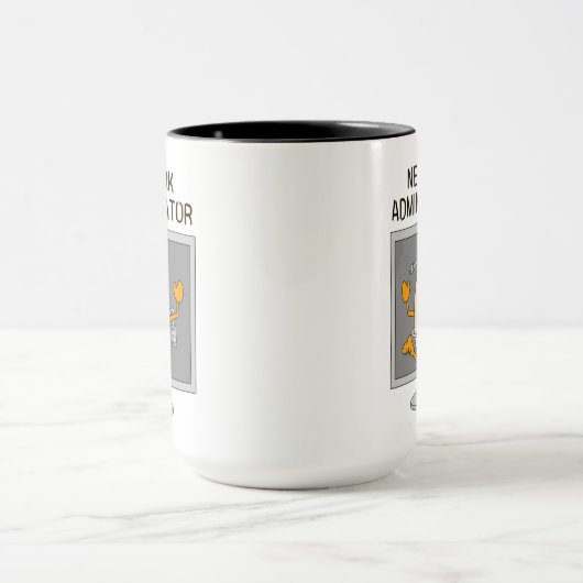 Egghead voor netwerkbeheerder mok (Midden)