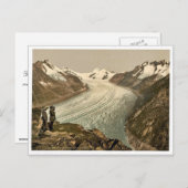 Eggishorn, Grand Aletsch Glacier, met Jungfrau, M Briefkaart (Voorkant / Achterkant)