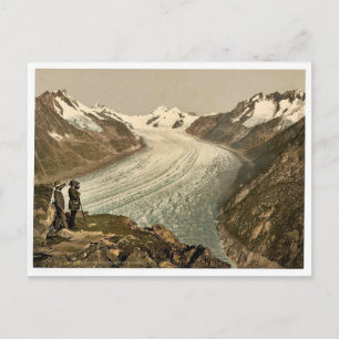 Eggishorn, Grand Aletsch Glacier, met Jungfrau, M Briefkaart