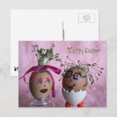 Eggmen Paar Leuk Paas Briefkaart (Voorkant / Achterkant)