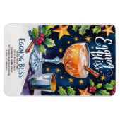 Eggnog Bliss Holiday Cocktail Recept Magneet (Horizontaal)