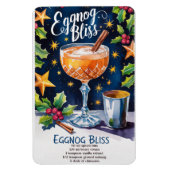 Eggnog Bliss Holiday Cocktail Recept Magneet (Verticaal)