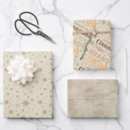 Eggnog Collectie - Goud Inpakpapier Vel