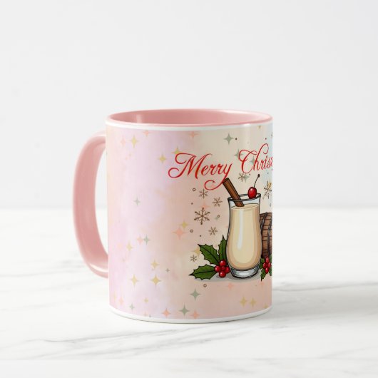 Eggnog Design Christmas Mok (Voorkant links)