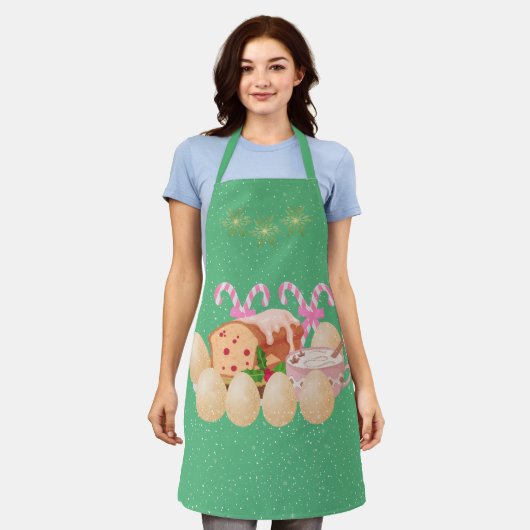 Eggnog en andere groene geneugten schort (Gedragen)