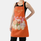 Eggnog en andere lekkernijen sinaasappel schort (Insitu)