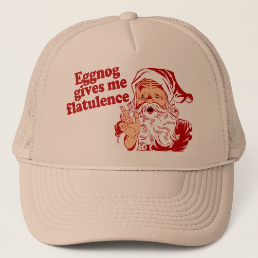 Eggnog Gives Santa Flatulence Trucker Pet (Voorkant)
