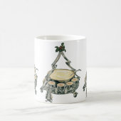 Eggnog in een Vintage kerstboom Punch Bowl Koffiemok (Center)