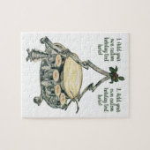 Eggnog in een Vintage kerstboom Punch Bowl Legpuzzel (Horizontaal)