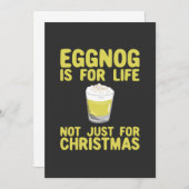 Eggnog is niet alleen voor kerstmis maar voor het  kaart (Voorkant / Achterkant)