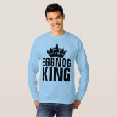 EGGNOG KING, Funny Mannen Kerstmis T-Shirts (Voorkant volledig)