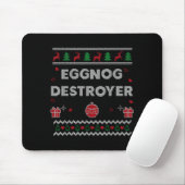 Eggnog Lover Funny Ugly Christmas Style Xmas Gift  Muismat (Met muis)