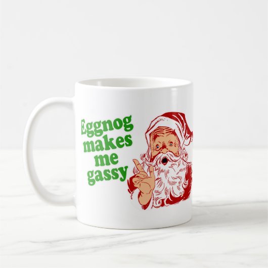 Eggnog Makes Santa Fart Koffiemok (Links)