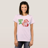 Eggnog Makes Santa Fart T-shirt (Voorkant volledig)