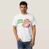 Eggnog Makes Santa Fart T-shirt (Voorkant volledig)