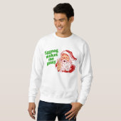 Eggnog Makes Santa Fart Trui (Voorkant volledig)