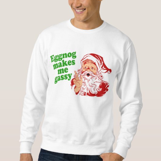 Eggnog Makes Santa Fart Trui (Voorkant)