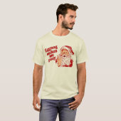 Eggnog Makes Santa Flatulent T-shirt (Voorkant volledig)