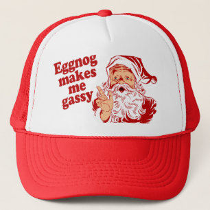 Eggnog Makes Santa Flatulent Trucker Pet